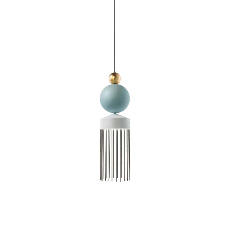 Colon Design LED Lampada a Sospensione Metallo Nappa Campanelli Eolici Moderna Soggiorno/Camera da Letto