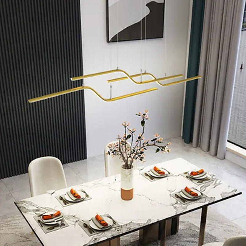Arisha Lampada a Sospensione Moderno Metallo Nero/Oro Ristorante