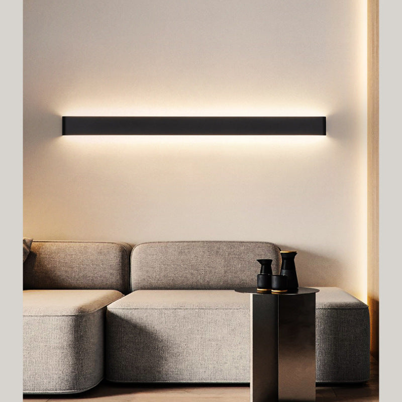 Arisha Minimalista LED Applique Metallo Nero/Bianco Rettangolare Soggiorno/Camera da Letto