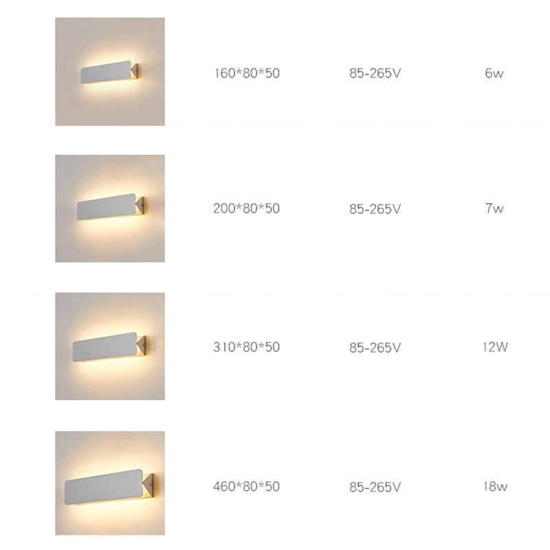 Ray Moderne LED Applique da Interno Metallo Bianco Ruotabile