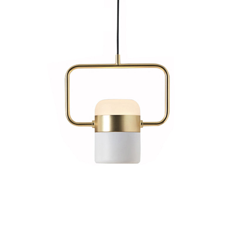 Cooley Moderna LED Minimalismo Lampada a Sospensione Metallo Vetro Bianco/Nero Soggiorno/Camera da Letto