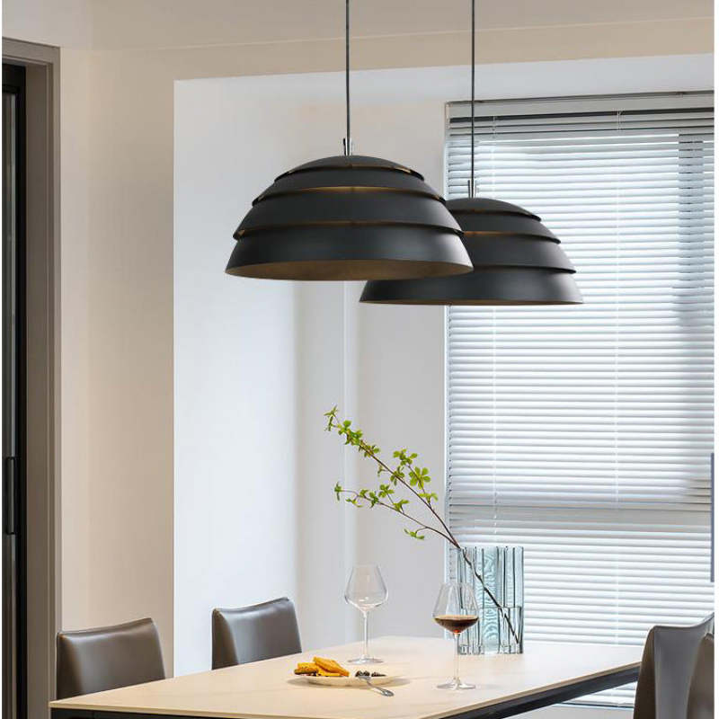 Nazifa Minimalismo LED Lampade a Sospensione Metallo Nero/Bianco Sala da Pranzo/Soggiorno/Camera da Letto