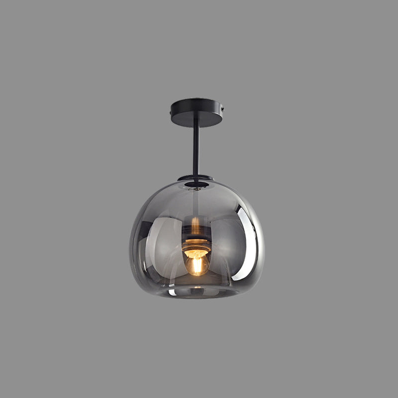 Sanna Moderno LED Lampade a Sospensione Cupola Vetro Oro/Nero Trasparente Soggiorno/Camera da Letto/Corridoio