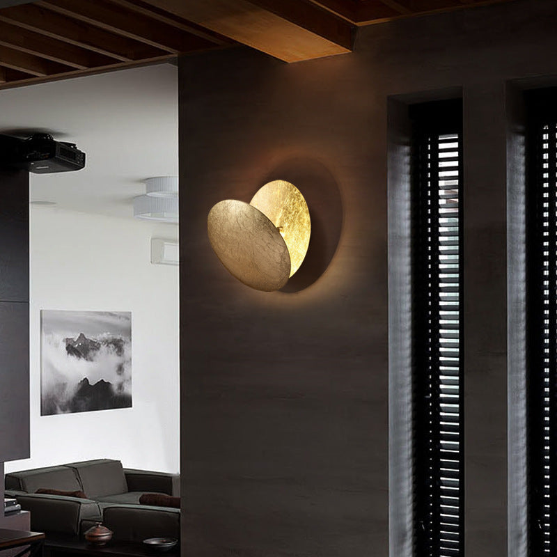 Aria Moderna LED Applique Metallo Bellissimo Luna Rotonda