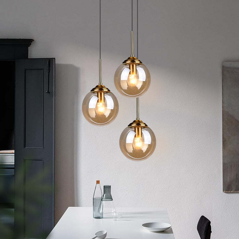 Valentina Vetro Moderni LED Lampade a Sospensione Cancella Sfumatura Bolle Soggiorno/Camera da Letto