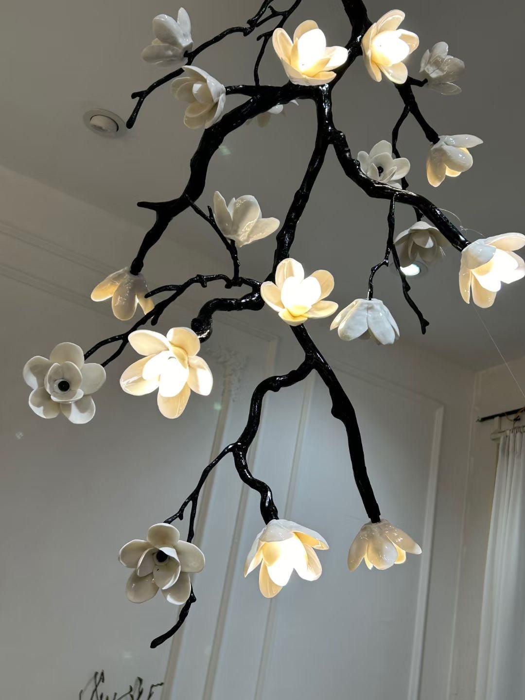 Large Long Branch Flower Chandelier - Blowlighting
