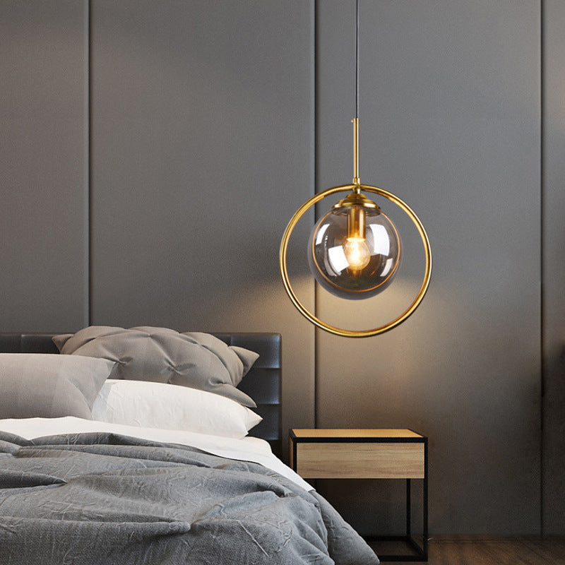 Hailie Moderni Semplice LED Lampada a Sospensione Sferico Semplice Vetro/Metallo Soggiorno/Camera da Letto