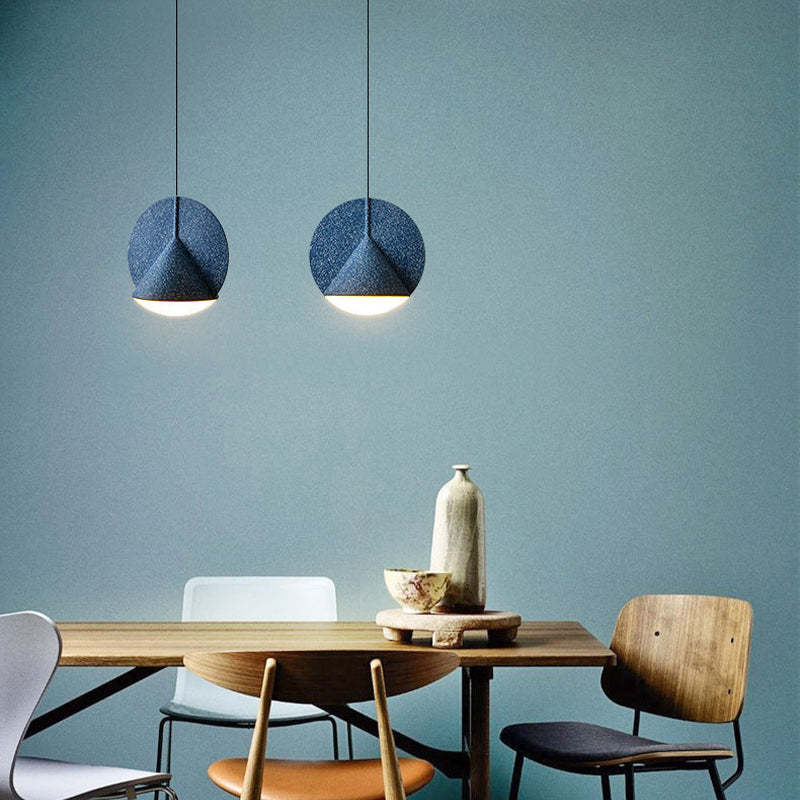 Valentina Moderno Minimalismo LED Lampada a Sospensione Grigio/Blu/Giallo Camera da Letto/Sala da Pranzo