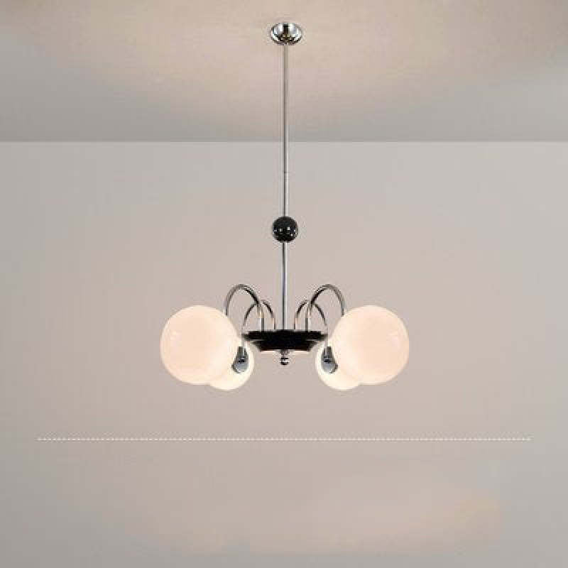 Khloe Moderno LED Lampada a Sospensione Metallo Vetro Bianco Sfera Soggiorno/Camera da Letto