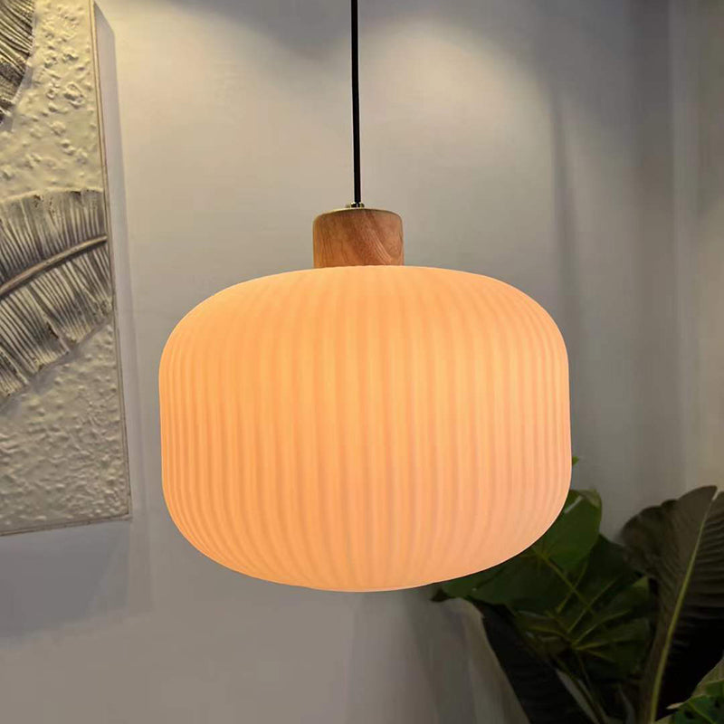Muto Moderno Legno/Vetro Lampade a Sospensione Bianco Soggiorno Camera da Letto