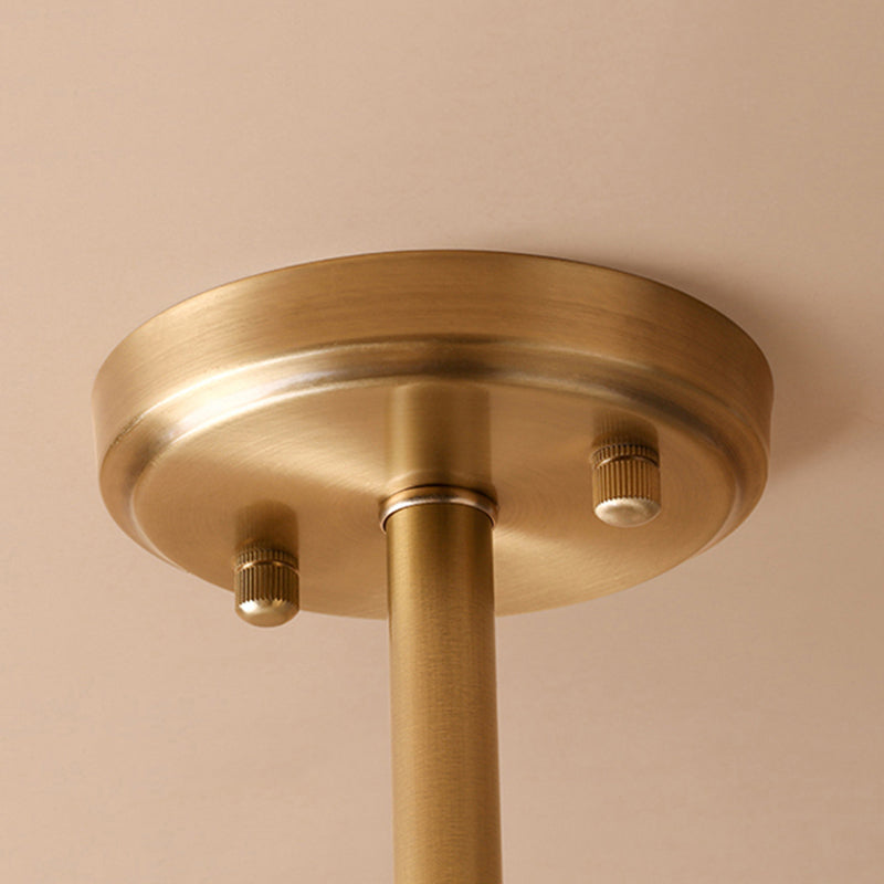 Valentina Design LED Minimalismo Lampade a Sospensione Globo Vetro Oro Camera da Letto