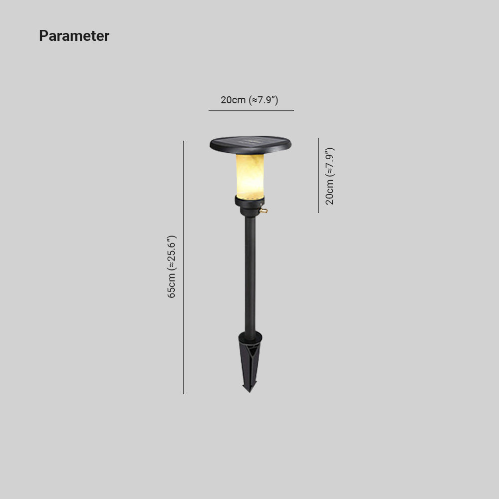 Ray Moderno Metallo/Marmo Solare Lampade da Esterno