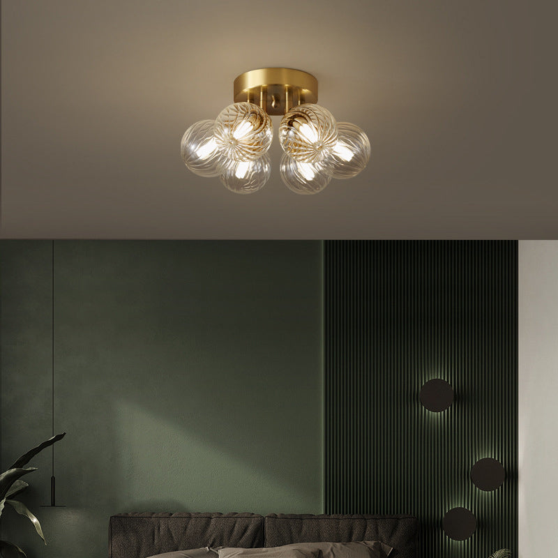 Valentina Moderno LED Nordico Plafoniere Metallo Vetro Trasparente Soggiorno/Camera da Letto