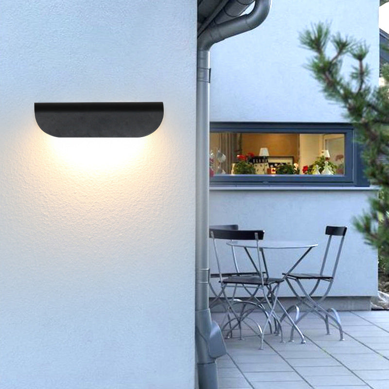 Ray Moderne LED Lampade da Esterno Nera/Bianca Curvo Impermeabile