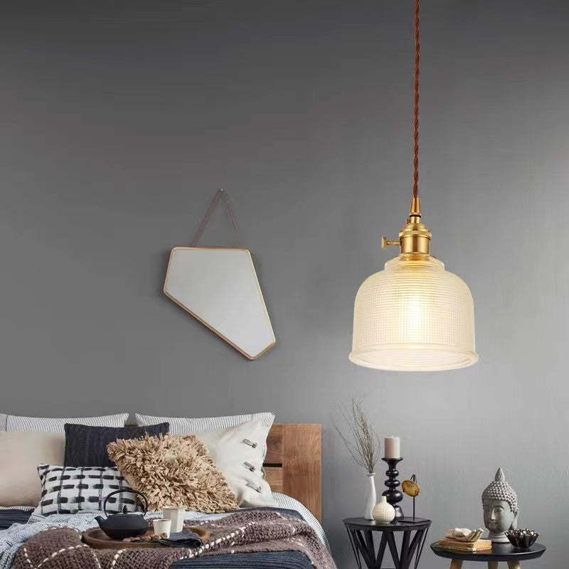 Valentina Colorato Arte Deco LED Lampade a Sospensione Vetro Camera da Letto