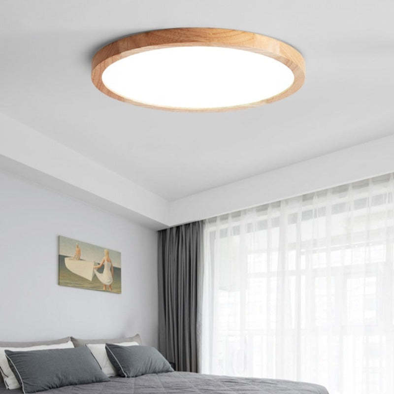 Muto Lampade da Soffitto Tonda in Legno Moderno a Incasso per Soggiorno