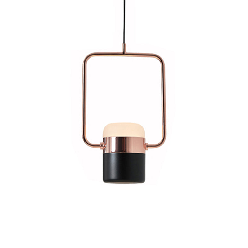Cooley Moderna LED Minimalismo Lampada a Sospensione Metallo Vetro Bianco/Nero Soggiorno/Camera da Letto