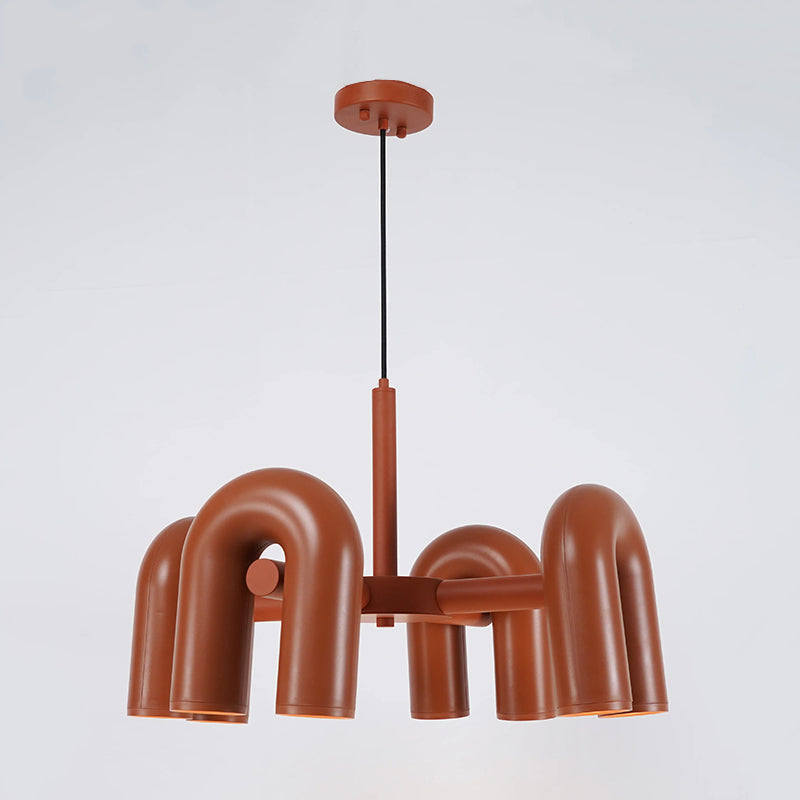 Felix Insolito LED Lampada a Sospensione Metallo Acrilico Nero/Grigio/Arancio Forma a Sala da Pranzo/Soggiorno/Camera da Letto