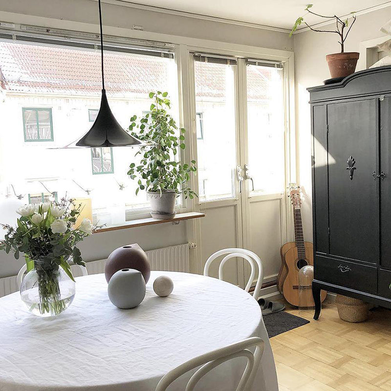 Arisha Moderna LED Minimalismo Classico Lampada a Sospensione Metallo Nero Soggiorno