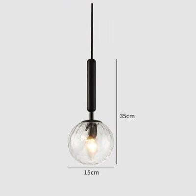 Valentina Moderno LED Vetro Palla Lampade a Sospensione Bianco/Chiaro
