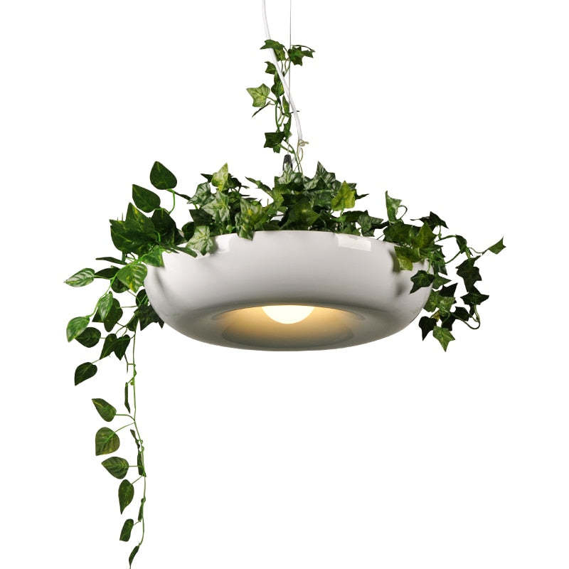 Nest Moderno LED Lampade a Sospensione Vaso di Fiori Metallo Nero/Verde/Bianco Soggiorno/Camera da Letto/Sala da Pranzo/Caffè