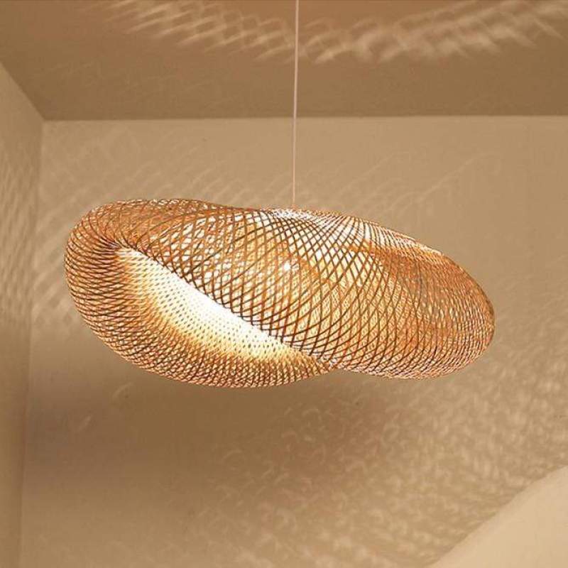 Muto Moderne LED Lampade a Sospensione Bambù Sala da Pranzo/Cucina
