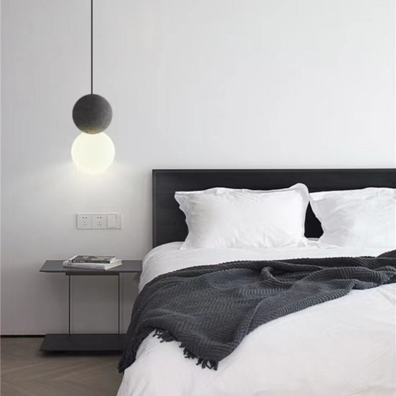 Avi Moderno Metallo Sospensione Nero Bianco Rosa Camera da Letto