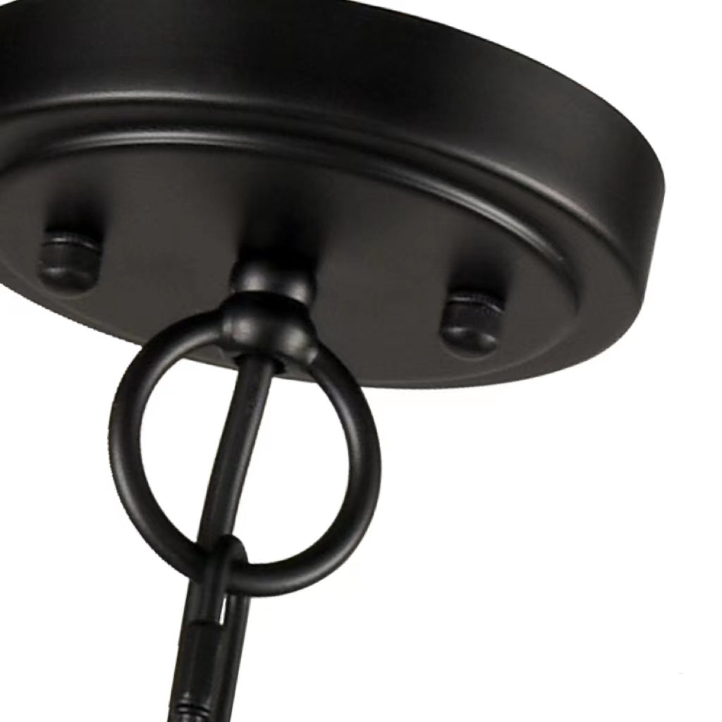 Silva Lampadario Moderno a LED in Metallo Nero Camera da letto Soggiorno
