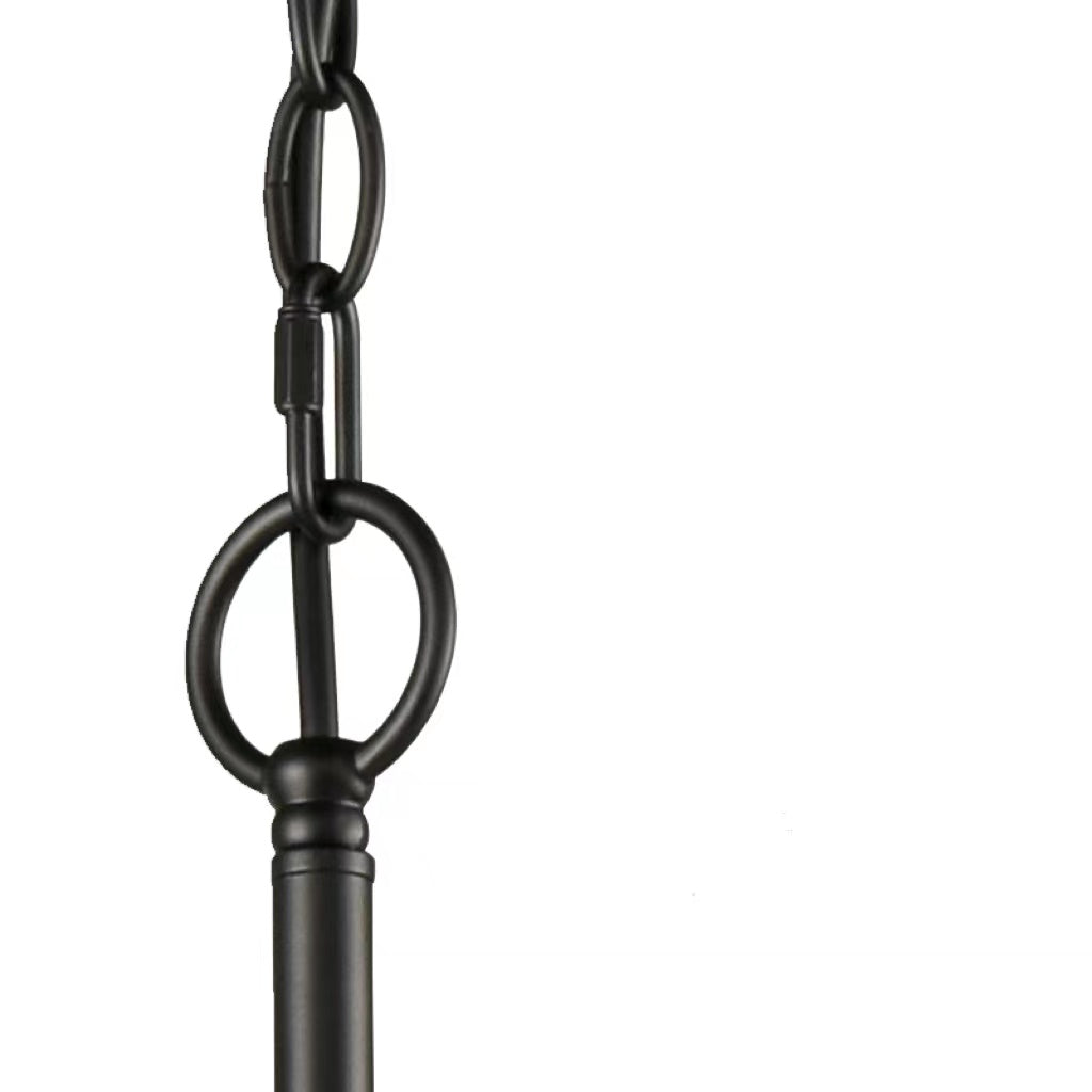 Silva Lampadario Moderno a LED in Metallo Nero Camera da letto Soggiorno