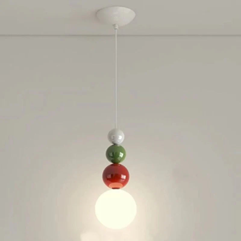 Valentina Moderno LED Metallo Sospensione Bianco Verde Rosso