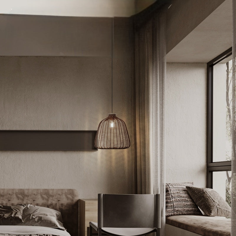 Ritta Minimalista Lampadari Luce Rattan Soggiorno/Camera da Letto