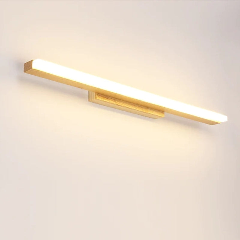 Arisha Moderno Minimalista LED Applique Legno Lineare Bagno/Soggiorno/Camera da Letto