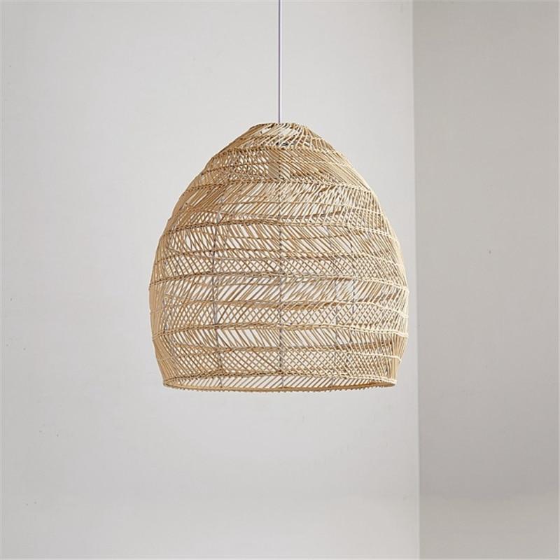 Muto Rattan Paralume Bambù Lavorato Mano Lampade a Sospensione