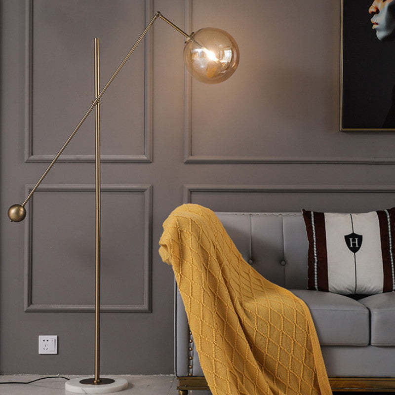 Valentina Design LED Artistico Unico Lampade da Terra Metallo Vetro Soggiorno/Camera da Letto