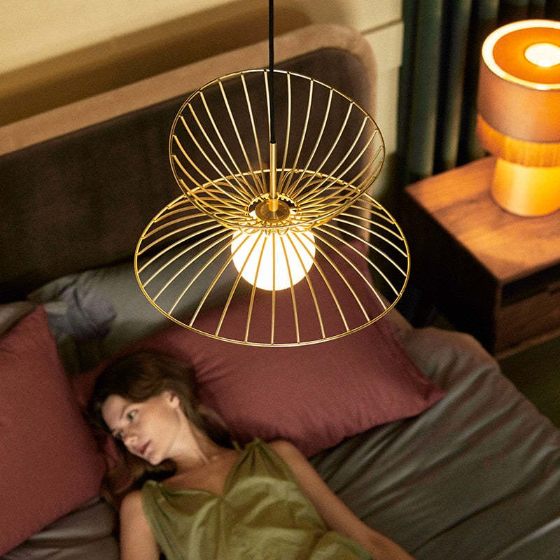 Renée Moderne LED Lampade a Sospensione Metallo Oro/Nero Cucina