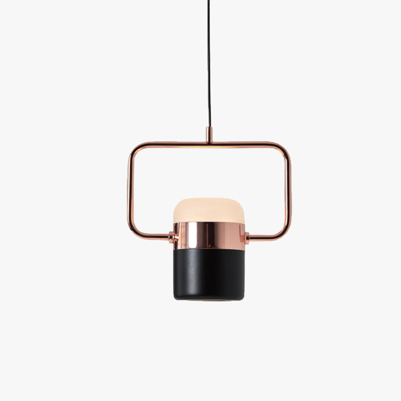 Cooley Moderna LED Minimalismo Lampada a Sospensione Metallo Vetro Bianco/Nero Soggiorno/Camera da Letto