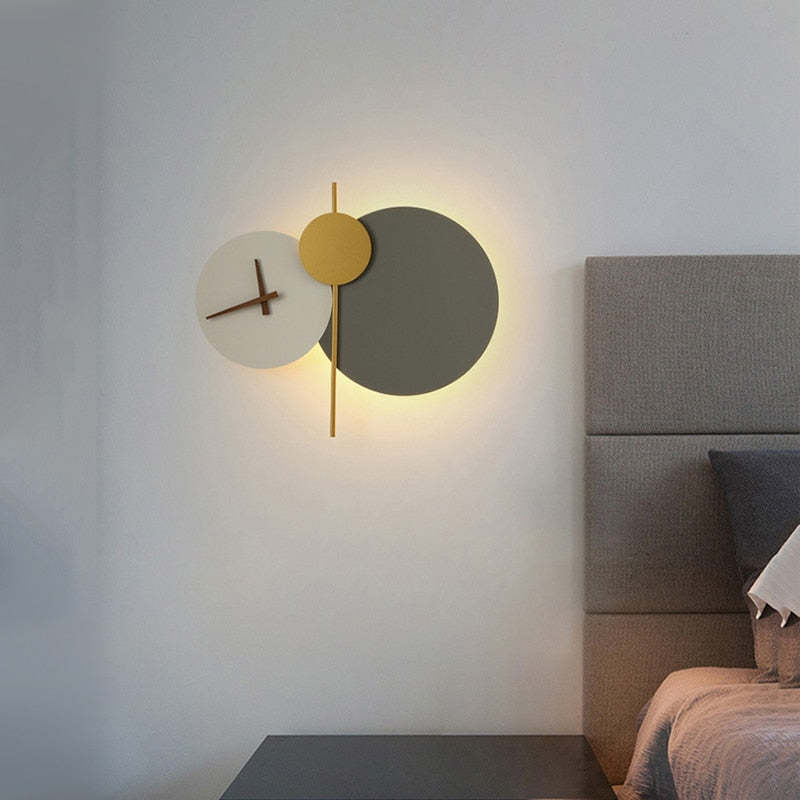 Arisha Moderno LED Orologio Design Applique da Parete Soggiorno/Camera da Letto