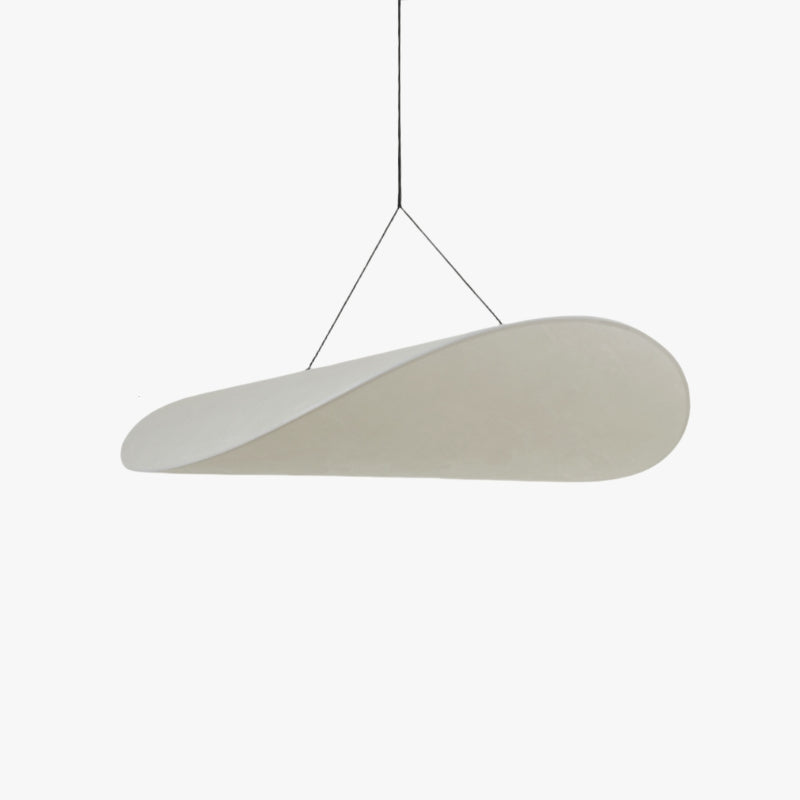 Ritta Lampada a Sospensione Metallo/ Seta Bianco Soggiorno/Sala/Galleria d'Arte Vintage Arte Deco