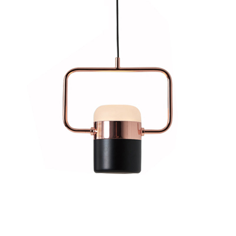 Cooley Moderna LED Minimalismo Lampada a Sospensione Metallo Vetro Bianco/Nero Soggiorno/Camera da Letto