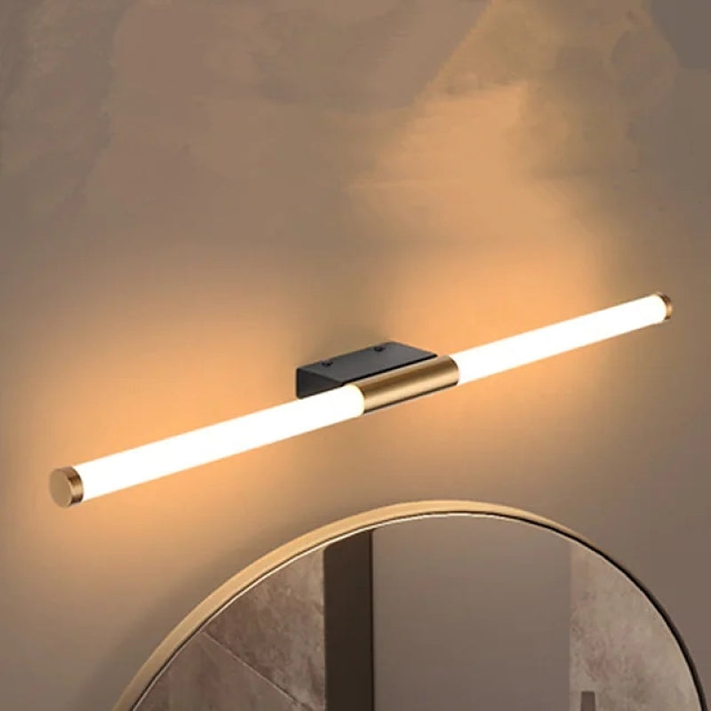 Arisha Moderno LED Applique Metallo Linea Acrilico Oro