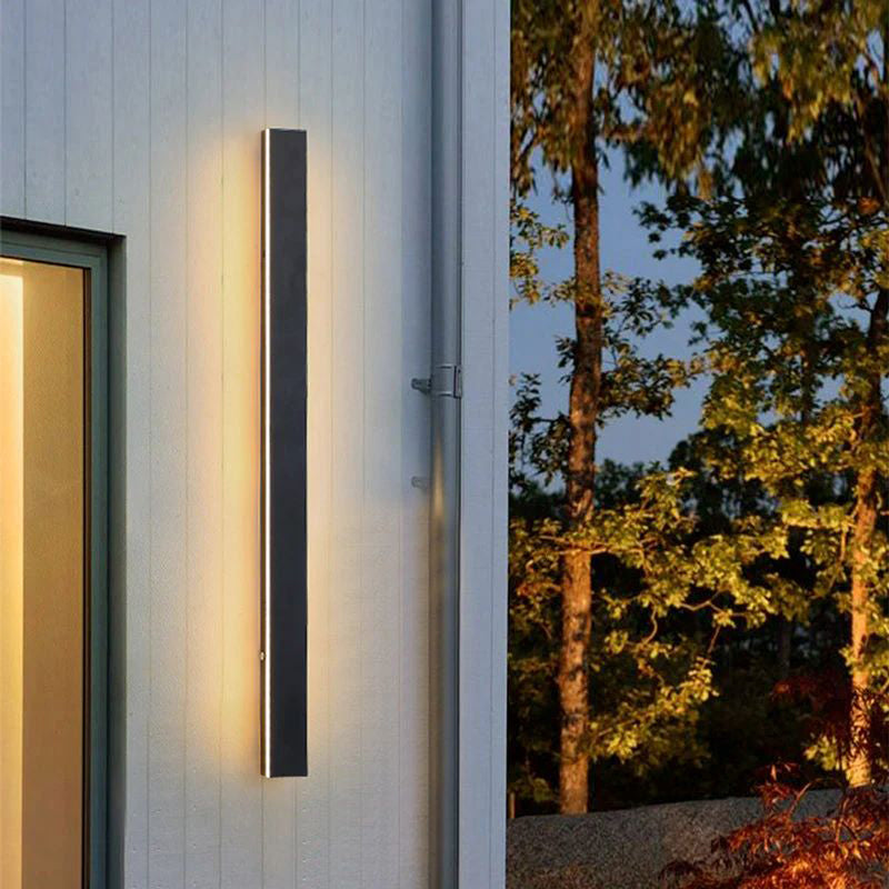 Ray Applique da Esterni Metallo Lineare Balcone Terrazza Minimalista