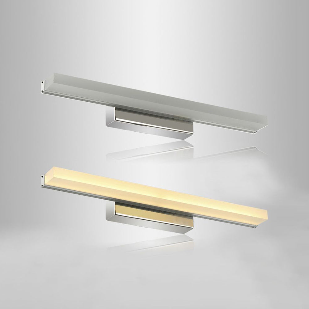 Arisha Moderno Classico LED Applique Metallo Acrilico Argento Specchio Bagno