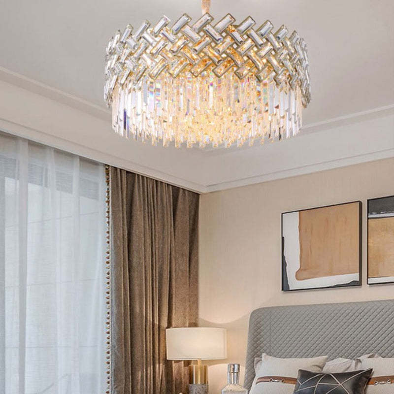 Marilyn Lusso LED Oro Moderni Lampade a Sospensione Cristallo Metallo Soggiorno/Camera da Letto