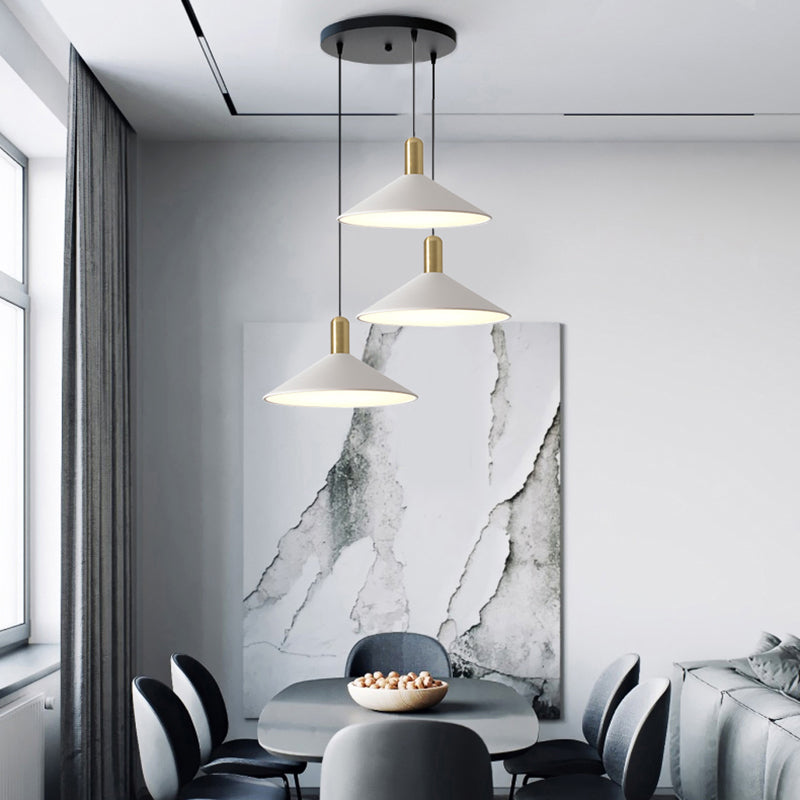 Arisha Vintage LED Lampada a Sospensione Metallo/Acrilico Bianco\Nero\Oro Soggiorno/Camera da Letto