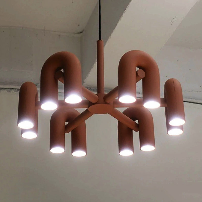 Felix Insolito LED Lampada a Sospensione Metallo Acrilico Nero/Grigio/Arancio Forma a Sala da Pranzo/Soggiorno/Camera da Letto