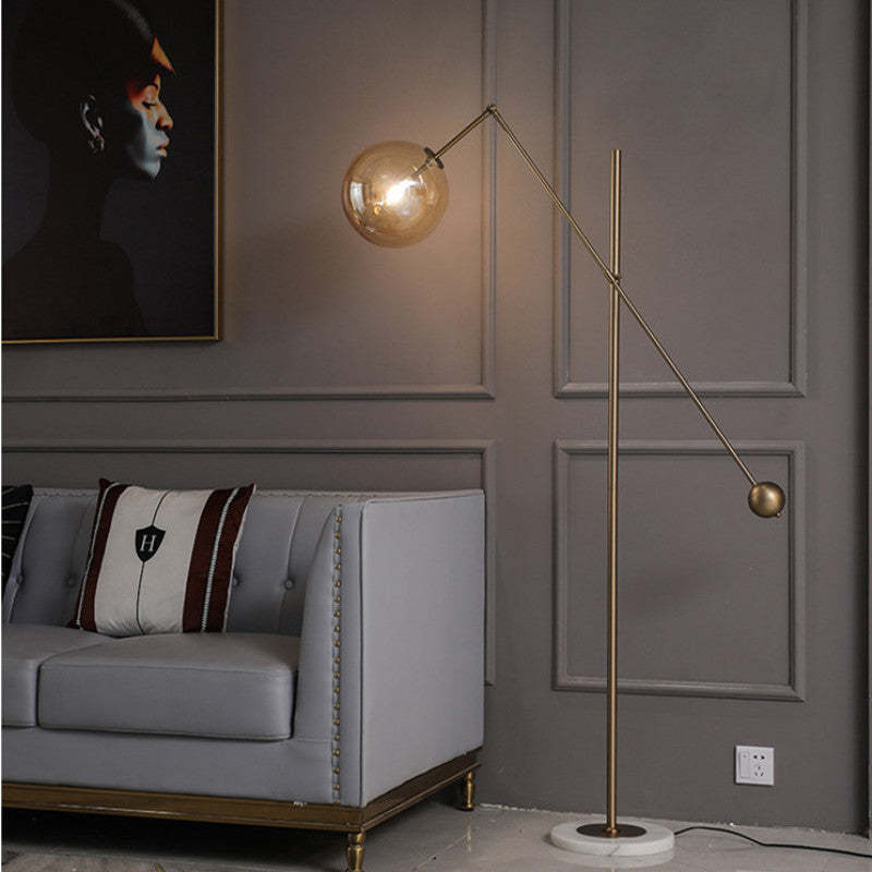 Valentina Design LED Artistico Unico Lampade da Terra Metallo Vetro Soggiorno/Camera da Letto