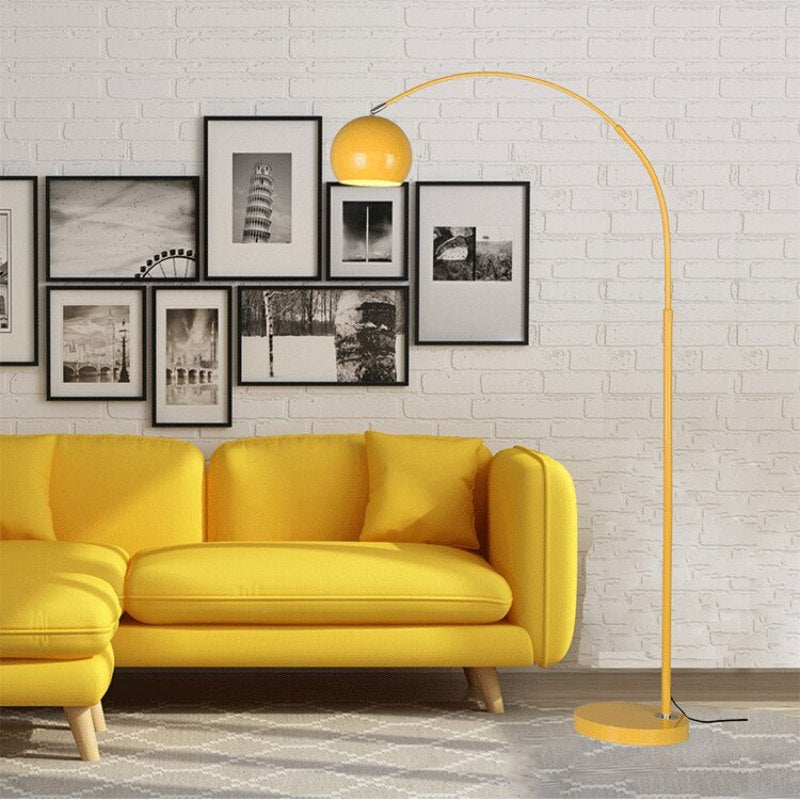 Morandi Moderna LED Lampada da Terra Metallo Colorato Nero/Giallo/Rosa Bellissimo Soggiorno/Camera da Letto