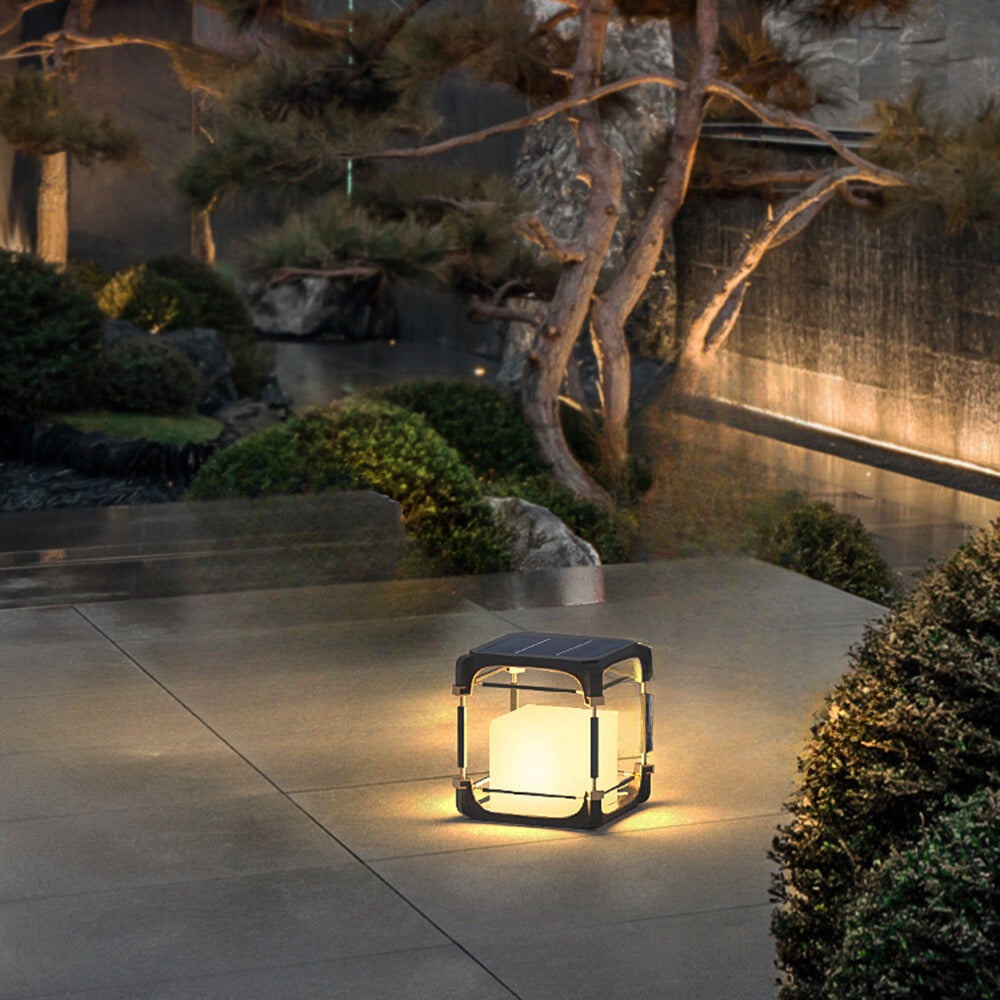Ray Semplice Cubo/Cuboide Cavo/Solare Lampade da Esterno Corridoio