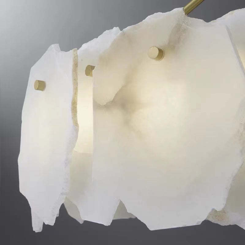Marilyn Moderna LED Lampada a Sospensione Metallo Marmo Oro Rotondo Soggiorno/Camera da Letto