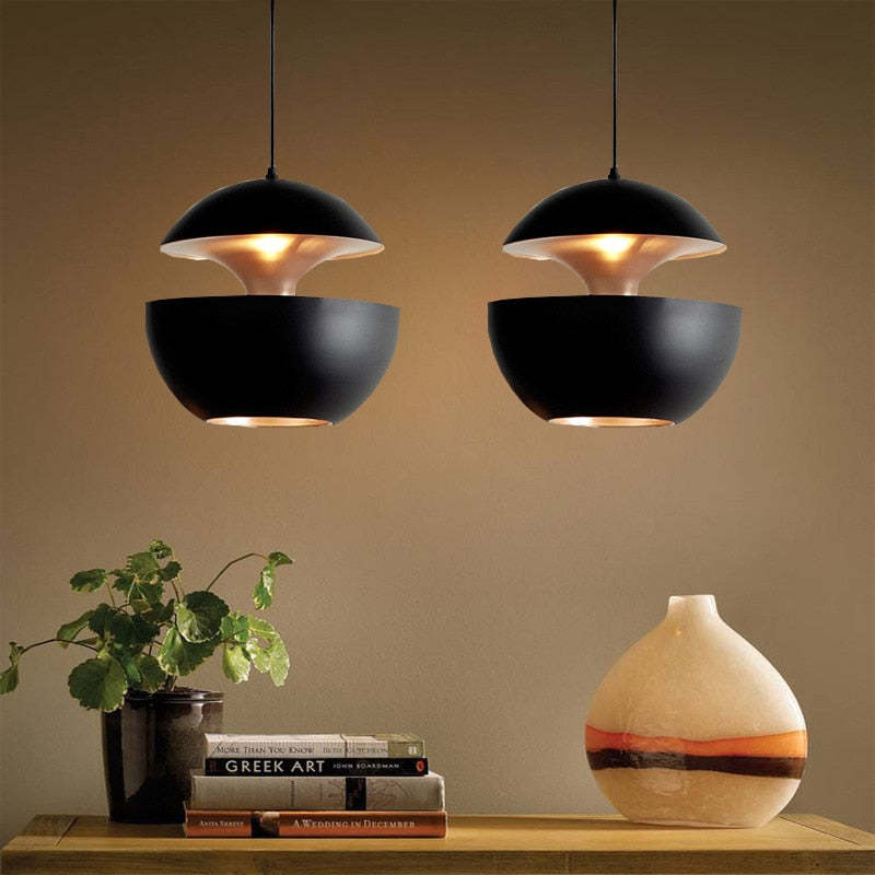 Arisha Moderno LED Urbano Lampade a Sospensione Metallo Nero/Bianco Soggiorno/Camera da Letto